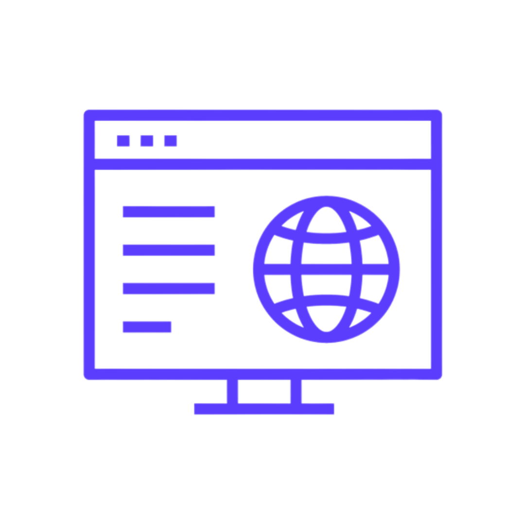 Icon of computer monitor to illustrate smart notifications.