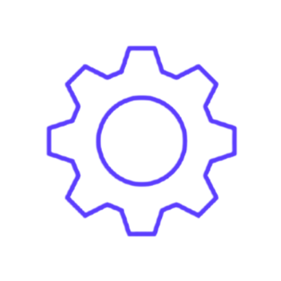 purple gear icon