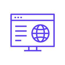 Icon of computer monitor to illustrate smart notifications.